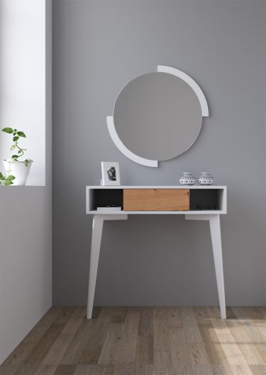 Mueble entrada con pies Nordic y espejo Mueble entrada con pies Nordic y espejo