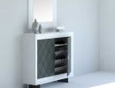 Mueble auxiliar con puertas color grafito