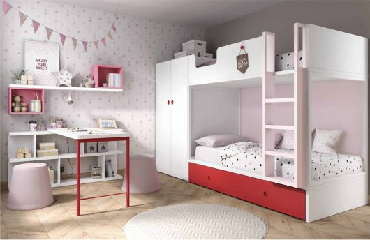 Conjunto mueble juvenil modelo Mood 45 Conjunto mueble juvenil modelo Mood 45